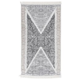 DYWAN CZARNO-SZARY 120X180CM BAWEŁNIANY