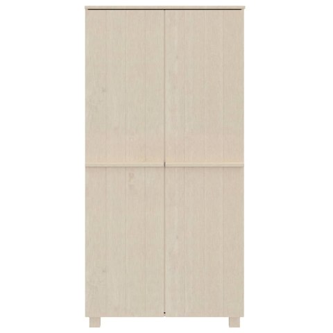 SZAFA GARDEROBIANA MIODOWY BRĄZ 89X50X180 DREWNO SOSNOWE