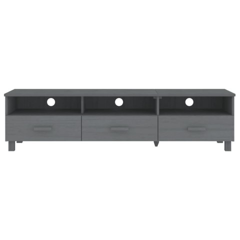 SZAFKA POD TV CIEMNOSZARA 158X40X40CM DREWNO SOSNOWE