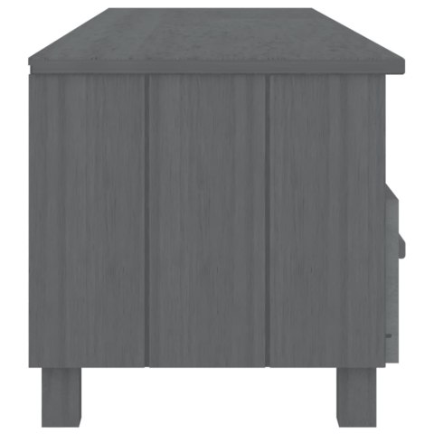 SZAFKA POD TV CIEMNOSZARA 158X40X40CM DREWNO SOSNOWE