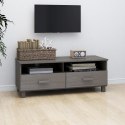 SZAFKA POD TV JASNOSZARA 106X40X40CM DREWNO SOSNOWE