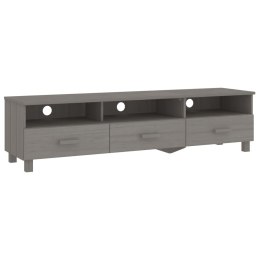 SZAFKA POD TV JASNOSZARA 158X40X40CM DREWNO SOSNOWE