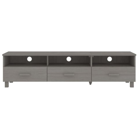 SZAFKA POD TV JASNOSZARA 158X40X40CM DREWNO SOSNOWE