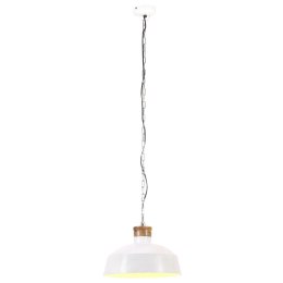 INDUSTRIALNA LAMPA WISZĄCA 42CM BIAŁA E27