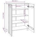 SZAFKA NA BUTY BIAŁA 85X40X108CM DREWNO SOSNOWE