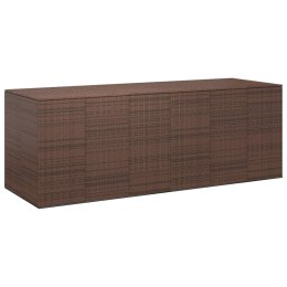 SKRZYNIA NA PODUSZKI OGRODOWE RATTAN 291X1005X104CM BRĄZ