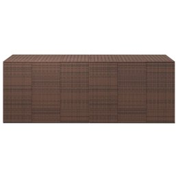 SKRZYNIA NA PODUSZKI OGRODOWE RATTAN 291X1005X104CM BRĄZ