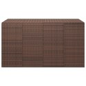 SKRZYNIA NA PODUSZKI OGRODOWE RATTAN 194X100X103CM BRĄZ