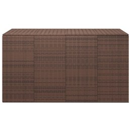 SKRZYNIA NA PODUSZKI OGRODOWE RATTAN 194X100X103CM BRĄZ