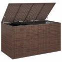 SKRZYNIA NA PODUSZKI OGRODOWE RATTAN 194X100X103CM BRĄZ