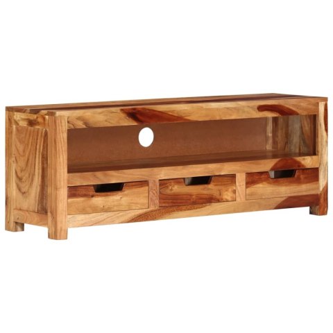 SZAFKA POD TV 110X30X40CM DREWNO AKACJOWE