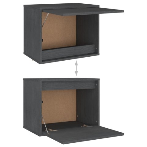 SZAFKI POD TV 4 SZT. SZARE DREWNO SOSNOWE