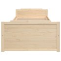 RAMA ŁÓŻKA Z SZUFLADAMI DREWNO SOSNOWE 90X200CM
