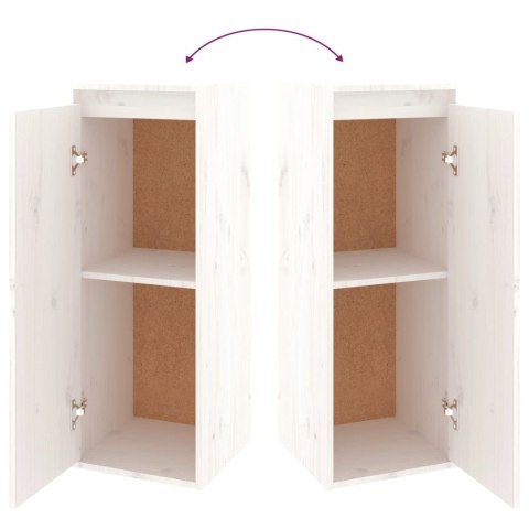 SZAFKI POD TV 5 SZT. BIAŁE DREWNO SOSNOWE