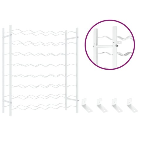 STOJAK REGAŁ NA 48 BUTELEK WINA BIAŁY METALOWY