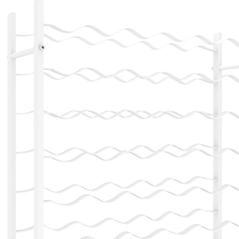 STOJAK REGAŁ NA 48 BUTELEK WINA BIAŁY METALOWY