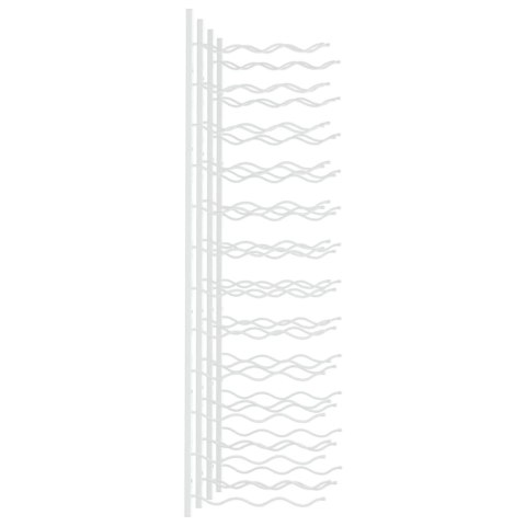 UCHWYTY ŚCIENNE NA 36 BUTELEK WINA 2 SZT. BIAŁE ŻELAZNE