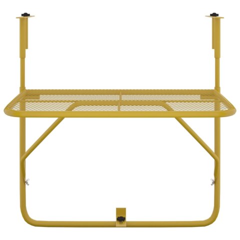 STOLIK BALKONOWY ZŁOTY 60X40CM STALOWY