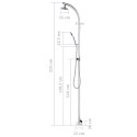 PRYSZNIC OGRODOWY KEMPINGOWY 215CM ALUMINIUM