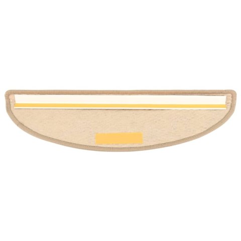 SAMOPRZYLEPNE NAKŁADKI NA SCHODY 15 SZT. 56X17X3CM PIASKOWE