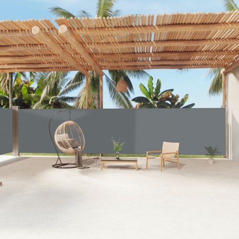 ZWIJANA MARKIZA BOCZNA ANTRACYTOWA 180X1200CM