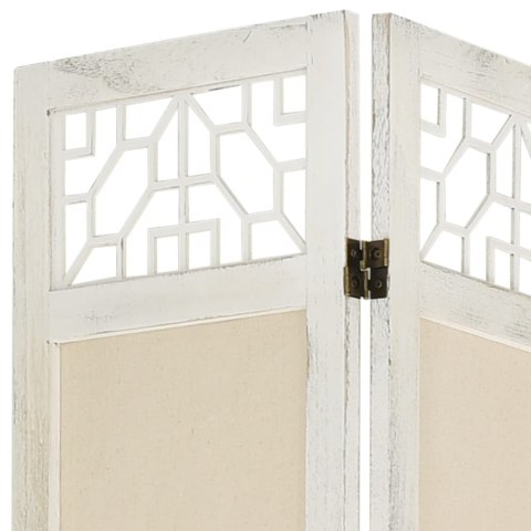 PARAWAN POKOJOWY 5-PANELOWY KREMOWY 175X165CM TKANINA