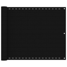 PARAWAN BALKONOWY CZARNY 75X500CM HDPE