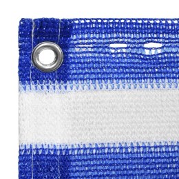 PARAWAN BALKONOWY NIEBIESKO-BIAŁY 90X400CM HDPE