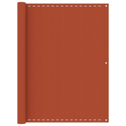 PARAWAN BALKONOWY POMARAŃCZOWY 120X500CM HDPE