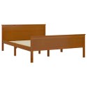 RAMA ŁÓŻKA MIODOWY BRĄZ LITE DREWNO SOSNOWE 160X200CM