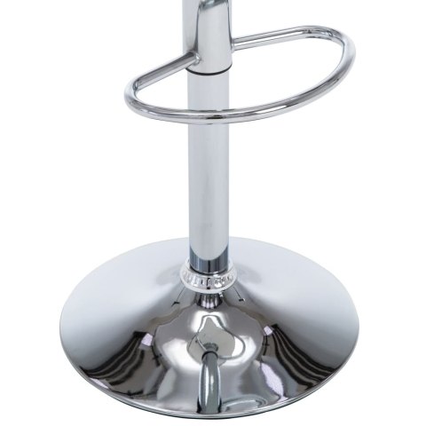 STOŁKI BAROWE 2 SZT KREMOWE SZTUCZNA SKÓRA