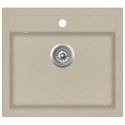 GRANITOWY ZLEWOZMYWAK JEDNOKOMOROWY BEŻOWY