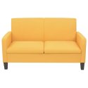 SOFA 2-OSOBOWA ŻÓŁTA 135X65X76CM