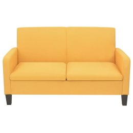 SOFA 2-OSOBOWA ŻÓŁTA 135X65X76CM