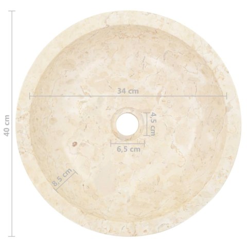 UMYWALKA 40X12CM MARMUROWA KREMOWA