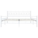 RAMA ŁÓŻKA BIAŁA METALOWA 180X200CM