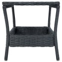 STOLIK OGRODOWY CIEMNOSZARY 45X45X46,5CM POLIRATTAN