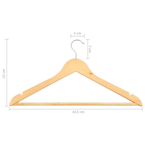 WIESZAKI NA UBRANIA DREWNIANE UBRANIOWE 20SZT