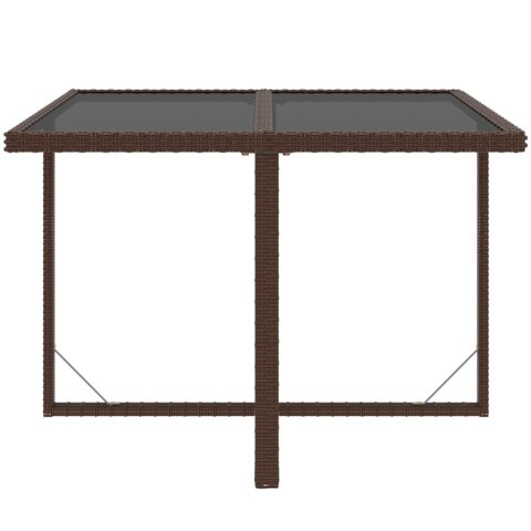 9-CZ. ZESTAW MEBLI OGRODOWYCH Z PODUSZKAMI POLIRATTAN BRĄZOWY