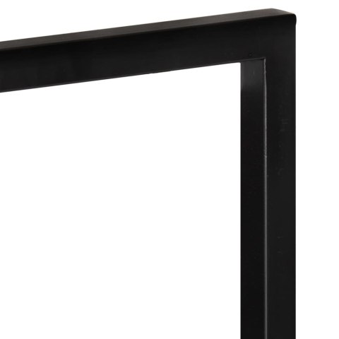 PÓŁKI ŚCIENNE 2 SZT. 25X25X75 DREWNO AKACJOWE I STAL