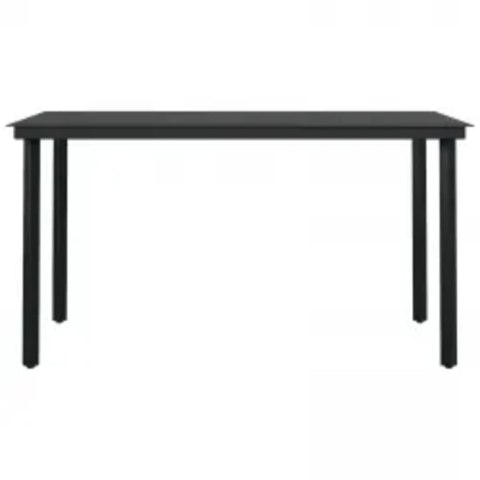 5-CZ. ZESTAW MEBLI OGRODOWYCH Z PODUSZKAMI SZARO-CZARNY