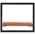 PÓŁKI ŚCIENNE 2 SZT. 40X24X35 DREWNO AKACJOWE I STAL