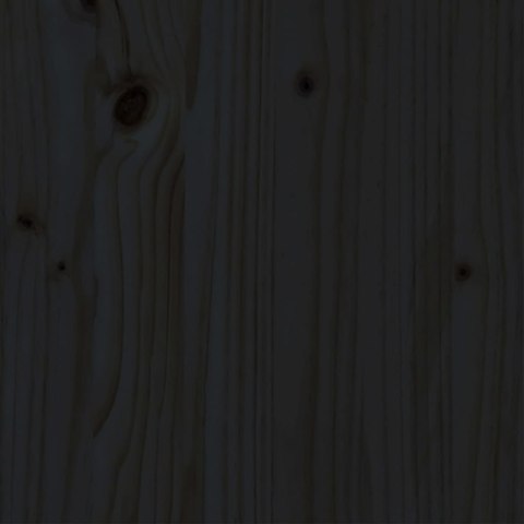 RAMA ŁÓŻKA CZARNA LITE DREWNO 140X190CM