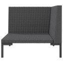 SOFA OGRODOWA Z PODUSZKAMI ZAOKRĄGLONY RATTAN PE