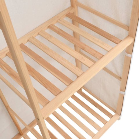 3-POZIOMOWA SZAFA NA UBRANIA 110X40X170CM