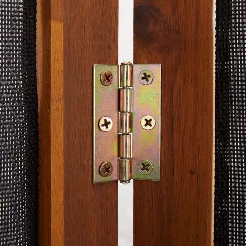 PARAWAN POKOJOWY 4-PANELOWY CZARNY 280X180CM