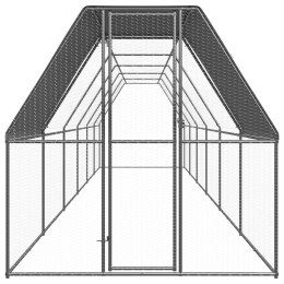 KLATKA ZEWNĘTRZNA DLA KURCZĄT 2X12X2M STAL GALWANIZOWANA