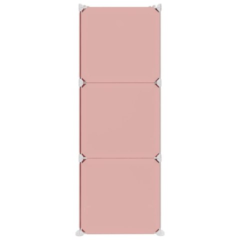 REGAŁ SZAFKA MODUŁOWA DZIECIĘCA 6X SZAFKA RÓŻOWA