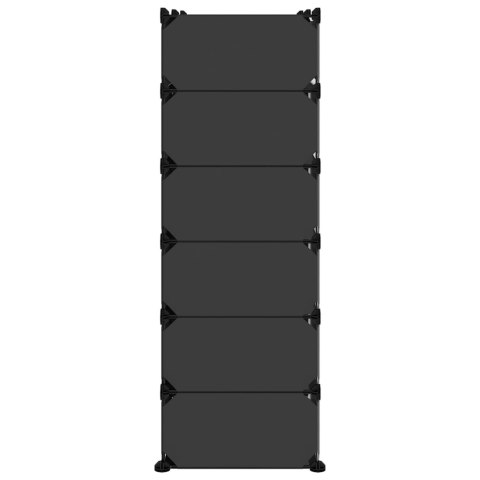 STOJAK NA BUTY CZARNY 94,5X36,5X106