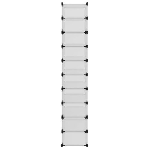 STOJAK NA BUTY PRZEZROCZYSTY 44X32X174